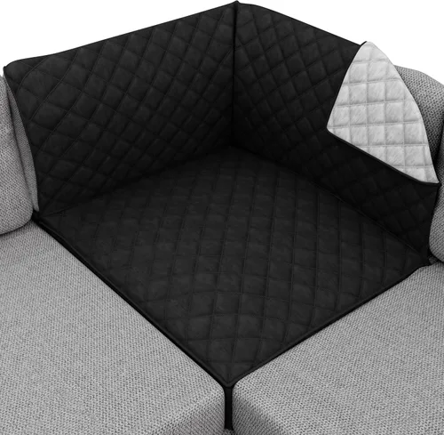 Vista 117 de Sofa Shield - Funda para sofá Loveseat con correa patentada, protector de cojín, funda reversible diseñada en EE. UU. resistente a manchas