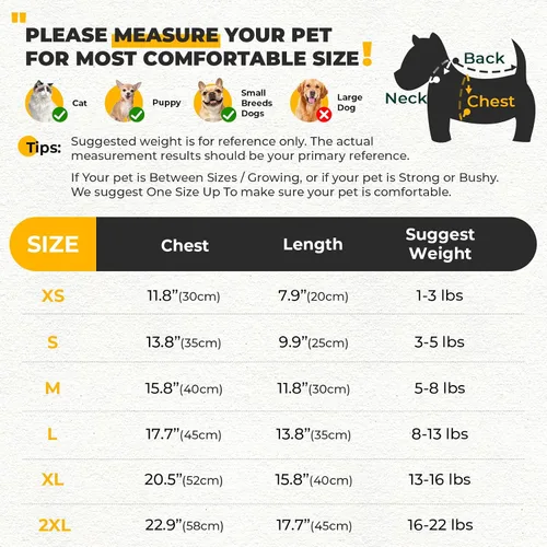 Vista 6 de PETCARE Vestido de Perro a Cuadros con Corbata de Moño y Arnés Set de Correa para Perros Pequeños, Gatos, Niñas, Lindos Vestidos de Princesa