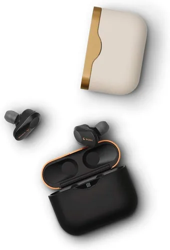 Vista 8 de Sony WF-1000XM3 Auriculares con cancelación de ruido líderes en la industria, auriculares inalámbricos con Alexa, control de voz y micrófono