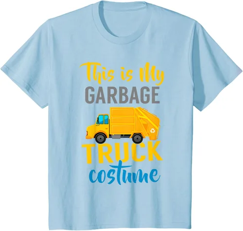 Vista 10 de Pijamas de camión de basura para niños Pjs niños ropa de dormir camisa