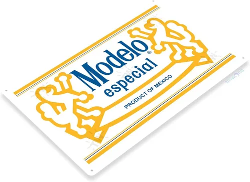 Vista 2 de Tinworld Letrero de estaño: signo de modelo especial de cerveza Bar Sign Retro Cerveza Signo Cervecería Signo de cervecería Cottage C713