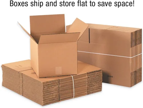 Vista 3 de PARTNERS BRAND Cajas de cartón corrugado de 18 x 14 x 8 pulgadas, medianas de 18 pulgadas de largo x 14 pulgadas de ancho x 8 pulgadas de alto