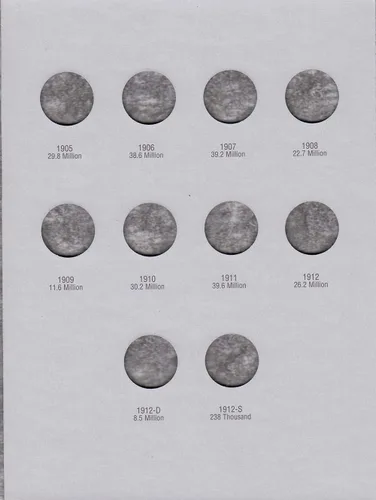 Vista 3 de Harris Liberty Head Nickels 1883-1912 Carpeta de Monedas #2677 por H.E. Harris