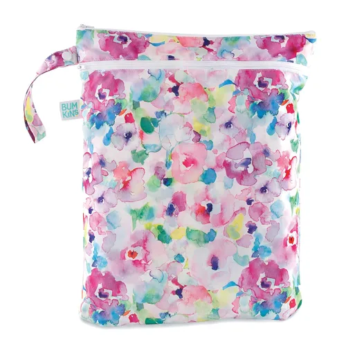 Vista 26 de Bumkins Disney Bolsa impermeable colgante para cosas mojadas grande para bebé, lavandería, ropa sucia, viaje, traje de baño, pañales de tela C3