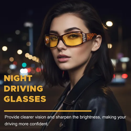 Vista 2 de LVIOE Gafas de sol polarizadasgafas de conducción de visión nocturna para mujeres LN010