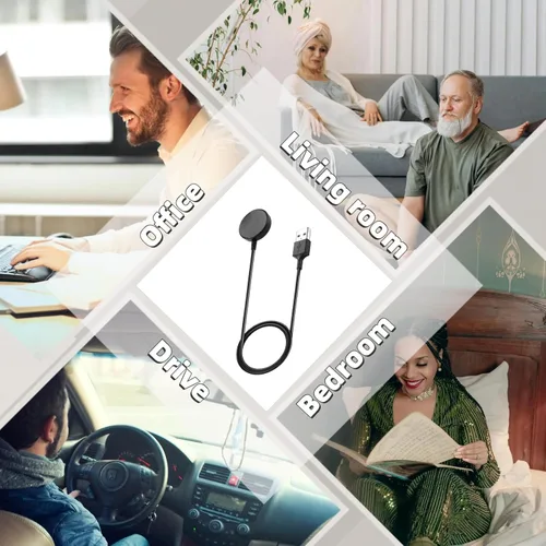 Vista 6 de Cargador compatible con Samsung Galaxy Watch 6/6 Classic/5/5 Pro, Galaxy Watch 4/3/Active 2/Active, cable de carga USB-C de repuesto de 3.3 pies/3.3
