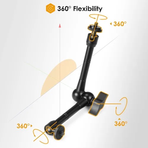 Vista 2 de TARION Magic Arm Super Clamp de 11 pulgadas con tornillos de 1/4