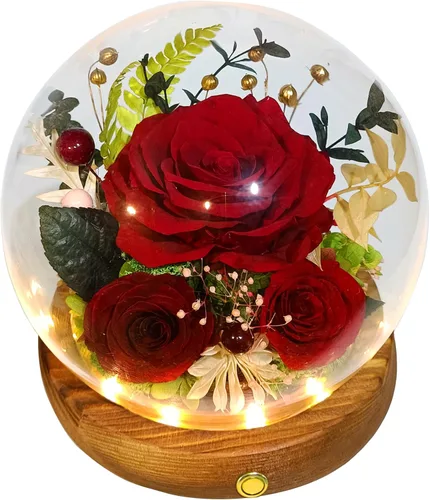 Vista 18 de Valley of Rain & Forest Flores reales de larga duración, regalo floral único para que envíes amor para todas las ocasiones, para decoración de Rosa