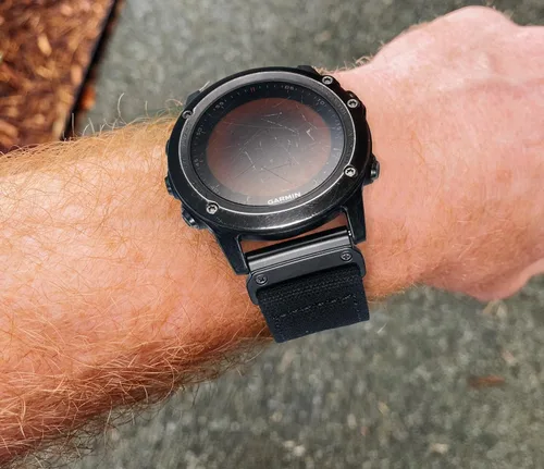 Vista 4 de Compatible con Garmin, correa deportiva de lona para reloj fēnix/precursor/enfoque/marq/quatix/instinct/D2/Tactix, correa de repuesto resistente