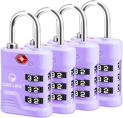 Vista 13 de Cerradura de equipaje aprobada por la TSA SURE LOCK Negro