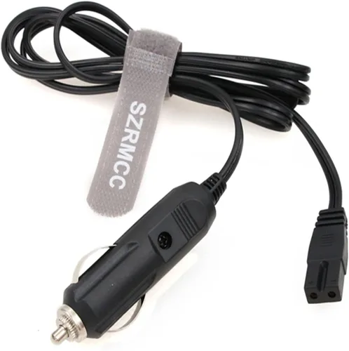 Vista 5 de SZRMCC Cable de encendedor de cigarrillos de 12 V CC, enchufe de cable de 2 pines, caja fría, mini cable de extensión de repuesto para nevera
