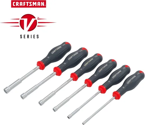 Vista 2 de CRAFTSMAN Serie V - Destornillador de tuerca hexagonal, 6 piezas (CMHT65629V)
