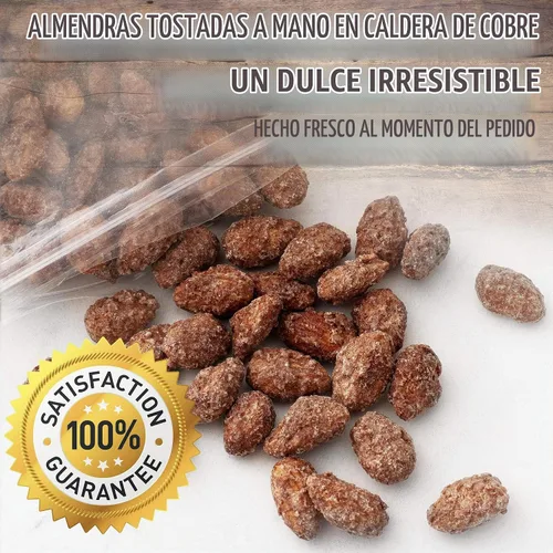 Vista 3 de Pop'N Nuts Almendras tostadas con canela, 24 onzas de nueces glaseadas dulces confitadas