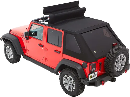 Vista 4 de Bestop 56853-35 - Toldo Trektop Black Diamond para Jeep Wrangler JK Unlimited de 4 puertas 2007-2018