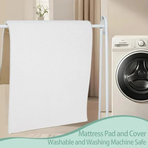Vista 6 de Gwydre Colchón lavable de 52 x 27 pulgadas, 100% espuma viscoelástica lavable, colchón vertical para cama infantil con funda extraíble transpirable