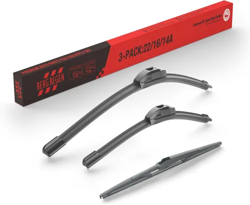 Vista 31 de BERG REGEN Escobillas limpiaparabrisas de 15"+15" con escobilla trasera de 13" - Juego de repuesto automotriz para Jeep Wrangler JK 2008 2009 2010