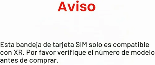 Vista 4 de Reemplazo de ranura para bandeja de tarjeta SIM para iPhone XR (negro) con anillo de goma impermeable y pasador de expulsión