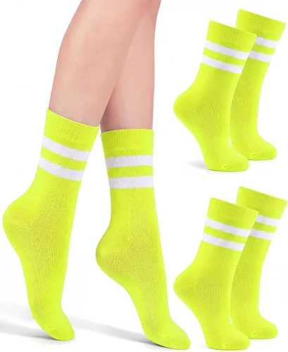 Vista 38 de Syhood Crew Stripe Socks Unisex Athletic Socks