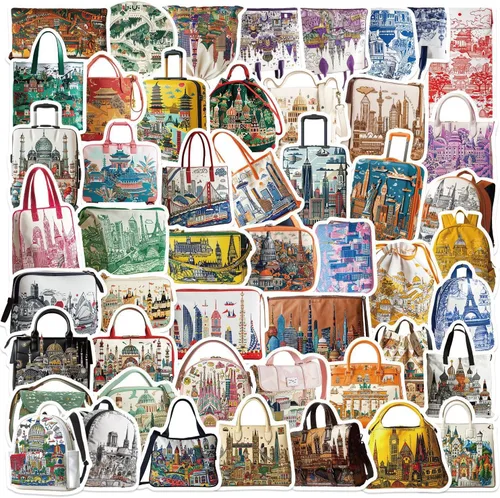 Vista 17 de Paquete de 50 calcomanías del Antiguo Egipto, vinilo impermeable, mitología egipcia, arte faraónico, esfinge, pirámides para laptop, álbumes