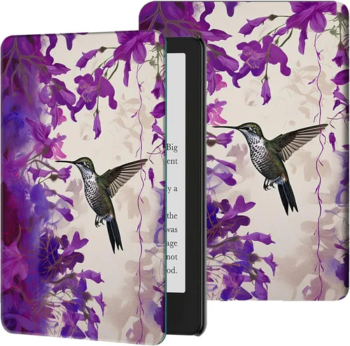 Vista 12 de Rossy Funda para Kindle de 10ª generación 2019, delgada, de piel sintética, ajustable, Smart Cover con encendido y apagado automático para Kindle
