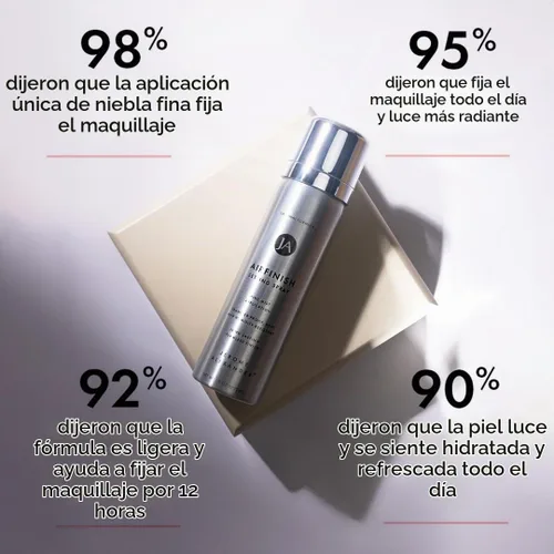 Vista 9 de Jerome Alexander MagicMinerals AirFinish - Spray fijador de acabado de larga duración, sensación ligera, impecable, cobertura mate Acabado de aire