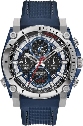Vista 5 de Bulova Men's Icon High Precision Quartz Chronograph Watch, Curved Mineral Crystal