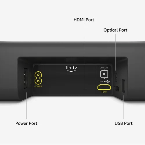 Vista 6 de Barra de sonido Amazon Fire TV con plan de protección de 2 años