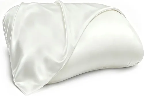 Vista 14 de Almohada cervical para aliviar el dolor de cuello, almohada ergonómica para dormir de lado y dormir profundo Blanco