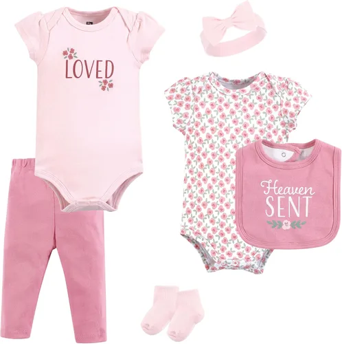 Vista 49 de Hudson Baby Juego de canastilla de algodón unisex para bebé Arcos de ballet Bunny