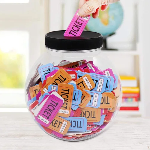 Vista 4 de Tarro grande para monedas, gran plástico transparente para monedas, cambio de dinero con tapa ranurada plateada, 2 métodos de colocación, monedas