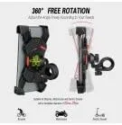 Vista 3 de Grefay Soporte para teléfono de bicicleta, soporte de teléfono para motocicleta con abrazadera de manillar para bicicleta, adecuado con iPhone 16 15