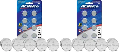 Vista 9 de Powermax ACDelco - 6 pilas CR2032, batería de litio de 3 V con botón para reloj y electrónica pequeña, 5 años de vida útil