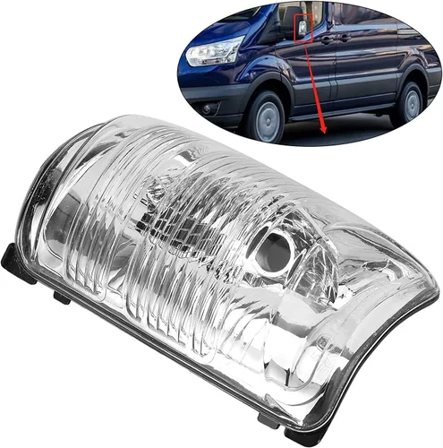 Vista 2 de Cubiertas de luz indicadora de espejo lateral para Ford Transit T150 250 350 2015 2016 2017 2018 2019 2020 2021 MK8, izquierda y derecha