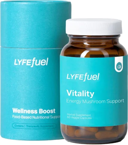 Vista 10 de LyfeFuel Mezcla adaptógena para aliviar el estrés, suplemento de hongos integrales y complejo de hierbas orgánicas para controlar el cortisol