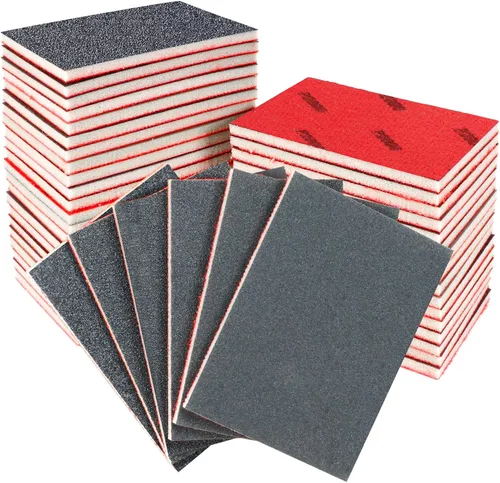 Vista 17 de 24 Piezas Esponjas de Lijado Grano 1200-1500, Bloques de Lijado Lavables y Reutilizables para Madera, Metal, Paneles de Yeso, Acristalamiento, Papel