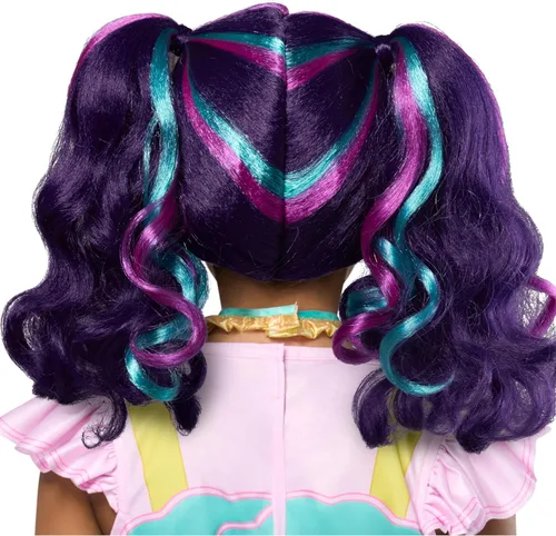 Vista 3 de Rubies Unicorn Academy: Ava Banji peluca para niños, niña sin
