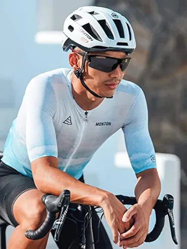 Vista 2 de Gafas de sol deportivas para hombres y mujeres jóvenes béisbol ciclismo correr conducir pesca golf motocicleta gafas para exteriores UV400 Black