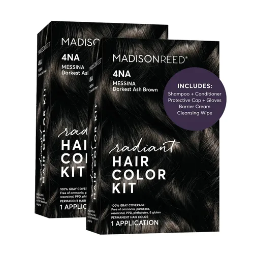 Vista 34 de Madison Reed - Kit de tinte radiante para el cabello, tinte permanente para el cabello, 100 % cobertura de canas, sin amoníaco, negro Parma 2.5NNN