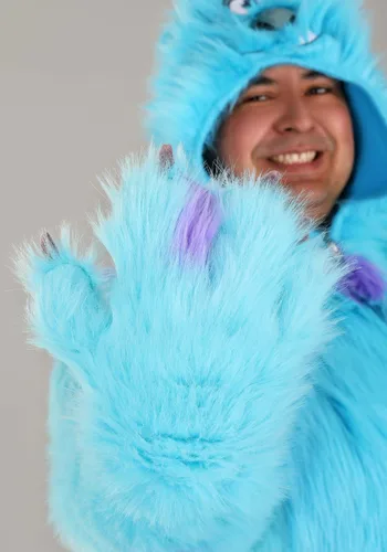 Vista 7 de Disfraz de Sulley con Capucha Talla Plus de Disney Monsters Inc Multicolor