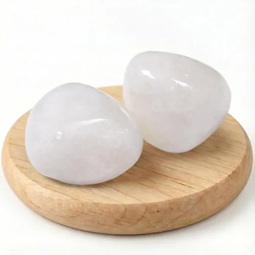 Vista 23 de Piedras de cristal de amatista pulidas - 1 pieza de 1.2" Piedra de preocupación para ansiedad, piedra de palma de bolsillo super grande, piedras
