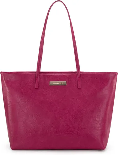 Vista 20 de Montana West Bolsos medianos de hombro para mujer con cremallera, bolso ligero de todos los días para trabajo, viaje o compras