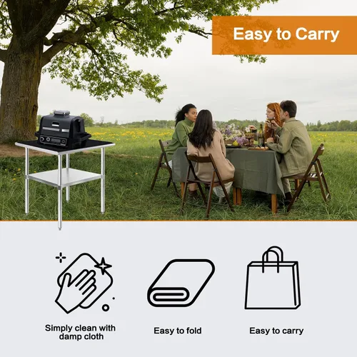 Vista 6 de SUITMAT Tapete resistente al calor para encimera, tapete ignífugo e impermeable para parrilla de mesa al aire libre, protector de cubierta al aire