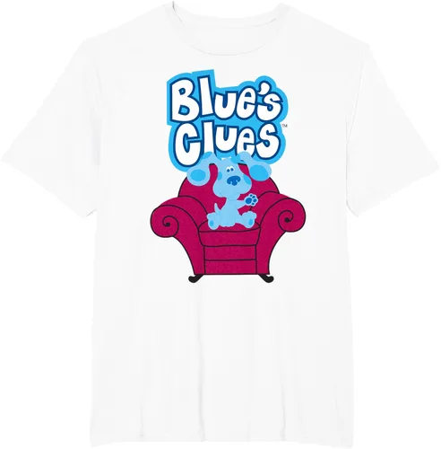 Vista 10 de Camiseta Blue's Clues On Red Sofa Negro