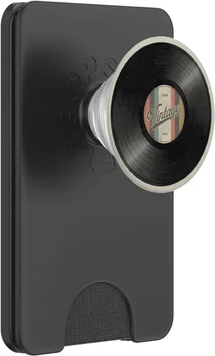 Vista 6 de Reproductor de discos de vinilo coleccionista de vinilo retro amante de la música PopSockets PopGrip para MagSafe