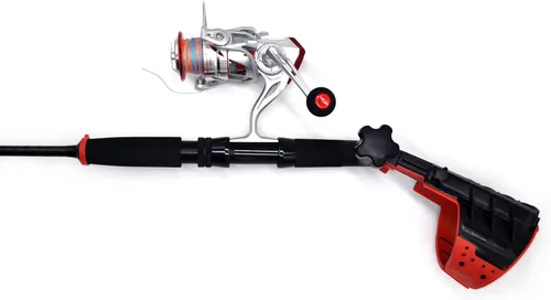 Vista 7 de Dimatteo Combo de pesca ergonómica. Mango de caña ergonómica con varilla giratoria de 6.9 ft, señuelo: 1.41-2.82 oz. Prueba: 17.6-22.0 lbs, carrete