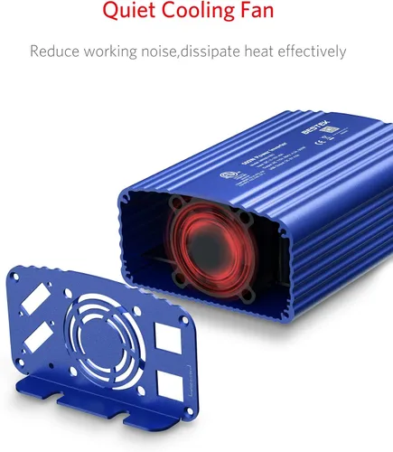 Vista 4 de Inversor de corriente DC 12 V a 110 V AC convertidor (azul)
