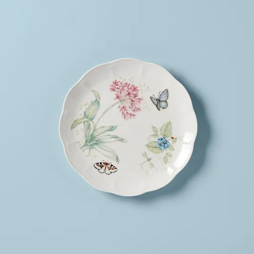 Vista 2 de Plato de cena de libélula Lenox Butterfly Meadow, Plato para cena, Mariposa azul
