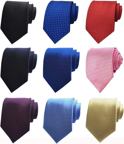 Vista 2 de Adulove Corbata clásica de seda para hombre, corbatas de cuello jacquard tejidas