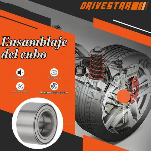 Vista 2 de (par) DRIVESTAR 510056 Cojinete de cubo de rueda delantera para Ford Focus