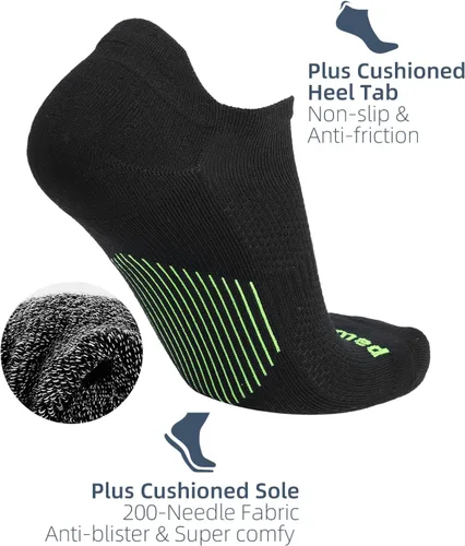 Vista 3 de Rolxmed Calcetines tobilleros deportivos de moda invisibles para entrenamiento, correr, ejercicio, rutina, mujeres y hombres (2 pares)